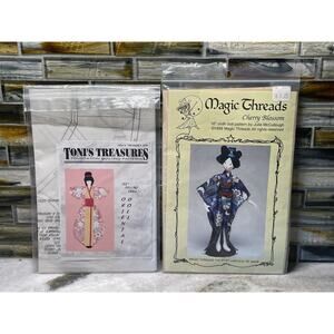 Vintage Oriental Pillow Cloth Doll Sewing Instructions, Patterns, Fabric New